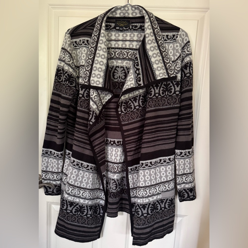 Icelandic Designs Wool Blend Cardigan.